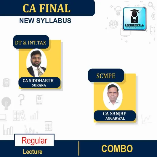 CA Final Direct Tax + International Tax And Scmpe Combo Regular Course : Video Lecture + Study Material By CA Siddharth Surana & CA Sanjay Agarwal (For May 2022 & Nov.2022)