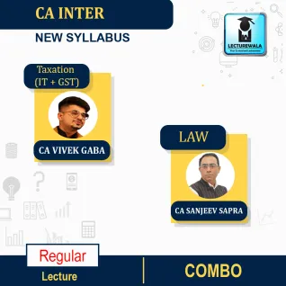 CA Inter Combo (Tax + Law ) Regular Course By CA Vivek Gaba & CA Sanjeev Sapra : Online classes. CA Inter Combo (Tax + Law ) Regular Course By CA Vivek Gaba & CA Sanjeev Sapra : Online classes.