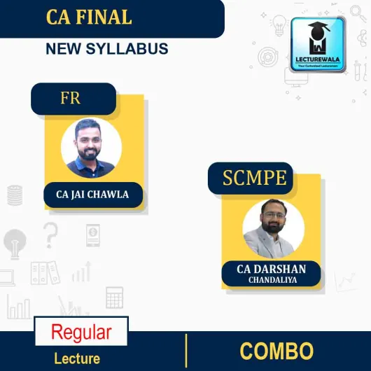 CA Final Financial Reporting And Costing (SCMPE) Combo New Syllabus Regular Course By CA Jai Chawla & CA Darshan Chandaliya :Pen Drive / Online Classes