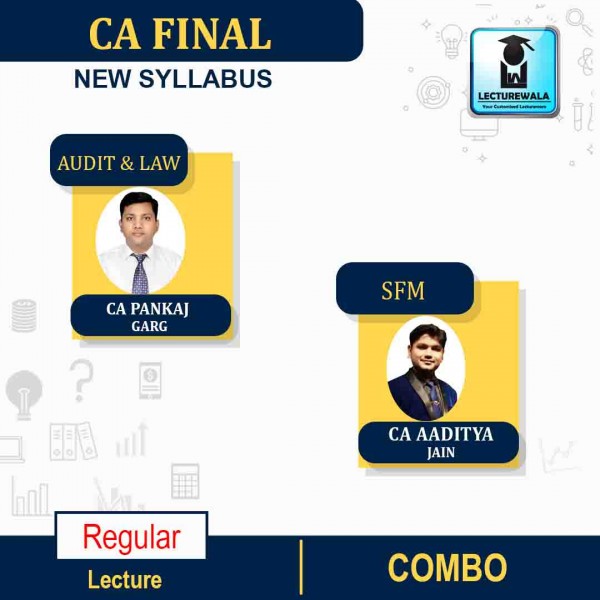CA FINAL Audit & Law (Feb.2021 Batch) & SFM Combo Regular Course By CA Pankaj Garg & CA Aaditya Jain : Pen drive / Online classes.  