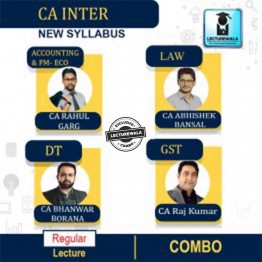 CA Inter Group-1 All Subject Combo Regular Course: Video Lectures + Study Materials by CA Rahul Garg, CA Abhishek Bansal, CA Bhanwar Borana, CA RajKumar (For  Nov 22)