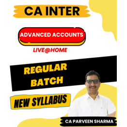 CA Inter (New Course)-Advanced Accounting LIVE@HOME by CA Parveen Sharma: Live@Home & Google Drive 