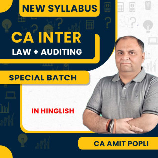 CA Inter Both Group Special Batch Law + Audit By CA Amit Popli : Google Drive Classes