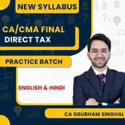 CA Shubham Singhal Direct Tax Practice Online Classes For CA/CMA Final