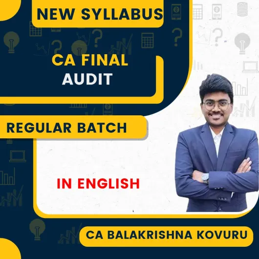 Advaned Audit Regular online Classes For CA Final By CA Balakrishna Kovuru Advaned Audit Regular online Classes For CA Final By CA Balakrishna Kovuru