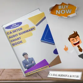 CA Inter Audit Summary Chart Book by CA Balakrishna Kovuru Latest Edition Study Material