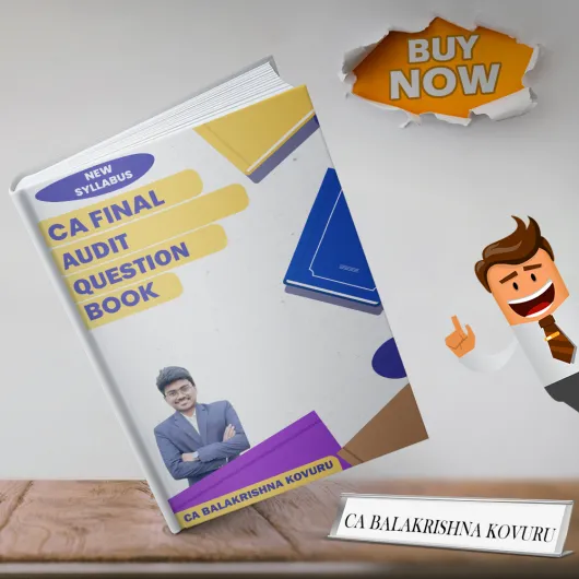 CA Final Audit Question Bank by CA Balakrishna Kovuru - Latest Edition