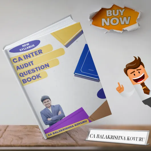 CA Inter Audit Question Bank by CA Balakrishna Kovuru - Latest Edition Study Material CA Inter Audit Question Bank by CA Balakrishna Kovuru - Latest Edition Study Material