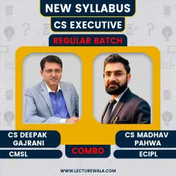 CS Executive CMSL + ECIPL New Syllabus COMBO GROUP 2 Laws paper : Video Lecture + Study Material by CS Deepak Gajrani & CS Madhav Pahwa