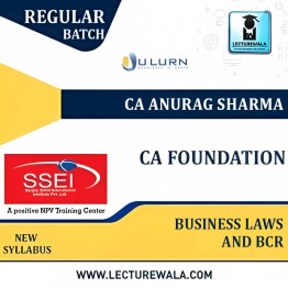 CA Foundation Business Laws and BCR Blended Batch New Syllabus By CA Anurag Sharma : Onilne Classes