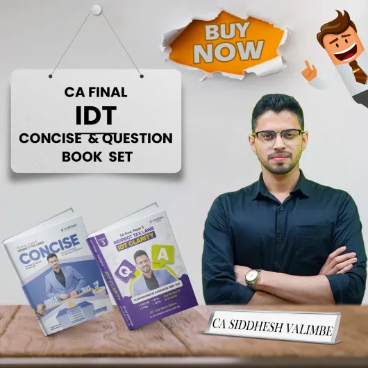 CA Final IDT Books For Nov26 Onwards By CA Siddhesh Valimbe 