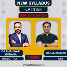 CA Inter DT &amp; IDT Regular Batch By Bhanwar Borana &amp; CA Rajkumar : Live / Online classes