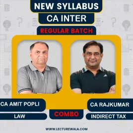 CA INTER NEW SYLLABUS Law And Gst Regular Combo By Ca Amit Popli And Ca Rajkumar Sep 2026 &amp; Jan 2027