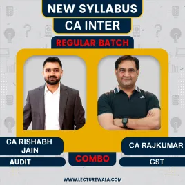  CA INTER NEW SYLLABUS GST &amp; AUDIT COMBO BY CA RAJKUMAR AND CA RISHABH JAIN For Sep 2026 &amp; Jan 2027