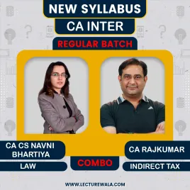 CA INTER NEW SYLLABUS Law And Gst Regular Combo By Ca Cs Navni Bhartiya And Ca Rajkumar For Sep 2026 &amp; JAn 2027