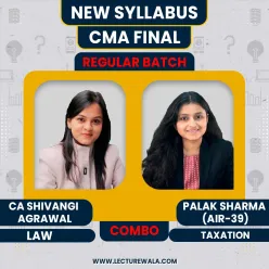CA Shivangi Agrawal Business Laws & Palak Sharma SCM Regular Combo Batch For CMA Final