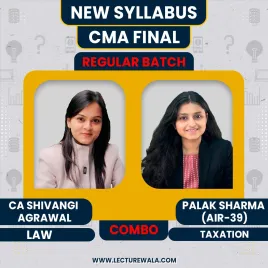 CA Shivangi Agrawal Business Laws &amp; Palak Sharma SCM Regular Combo Batch For CMA Final