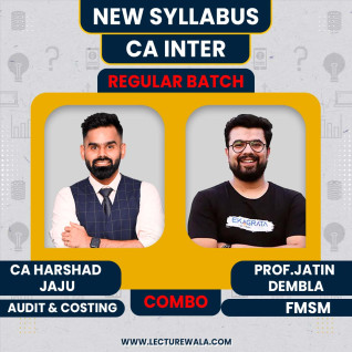 CA Inter Regular Group 2 COMBO for May & Sept. 2026 by CA Harshad Jaju & Prof.Jatin Dembla