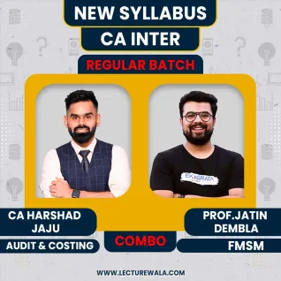 CA Inter Regular Group 2 COMBO for May & Sept. 2026 by CA Harshad Jaju & Prof.Jatin Dembla