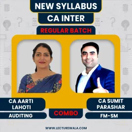 CA Aarti Lahoti Audit &amp; CA Sumit Parashar FM-SM COMBO Regular Online Classes For CA Inter : Google/Pen Drive Classes