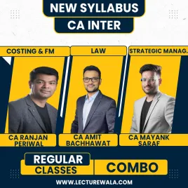 CA Mayank Saraf SM, CA Amit Bachhawat, CA Ranjan Periwal Costing ,FMSM &amp; Law Regular Batch Classes For CA Inter 