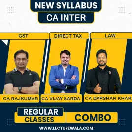 CA INTER NEW SYLLABUS DT CA VIJAY SARDA IDT CA RAJ KUMAR LAW CA DARSHAN KHAR BY For ( Sep 2026 &amp; Jan 2027 )