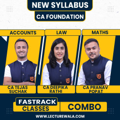 CA Tejas Suchak , CA Deepika Rathi & CA Pranav Popat Accounts , Law & Maths Fastrack Cource For CA Foundation