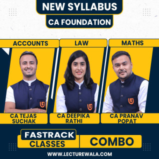 CA Tejas Suchak , CA Deepika Rathi & CA Pranav Popat Accounts , Law & Maths Fastrack Cource For CA Foundation