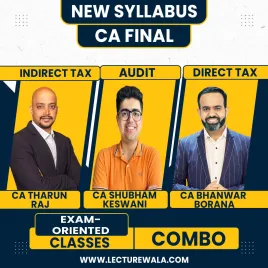 CA Final Taxation &amp; Audit Exam-Oriented Batch By CA Bhanwar Borana &amp; CA Tharun Raj &amp; CA Shubham Keswani : Online Classes