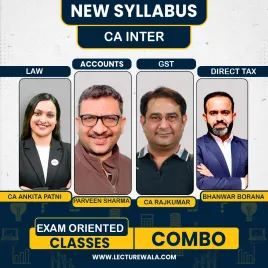 CA Inter New Syllabus Group 1 Fast Track Combo By Adv Acc - Ca Parveen Sharma Dt - Ca Bhanwar Borana Idt - Ca Rajkumar Law - Ca Ankita Patni For Sept 2026 &amp; Jan 2027