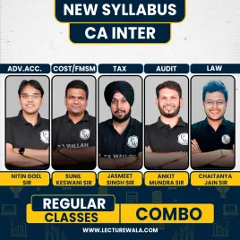 CA Inter Pro Udesh Regular Jan 2027 Group (1+2) Combo by Pw : Online Classes