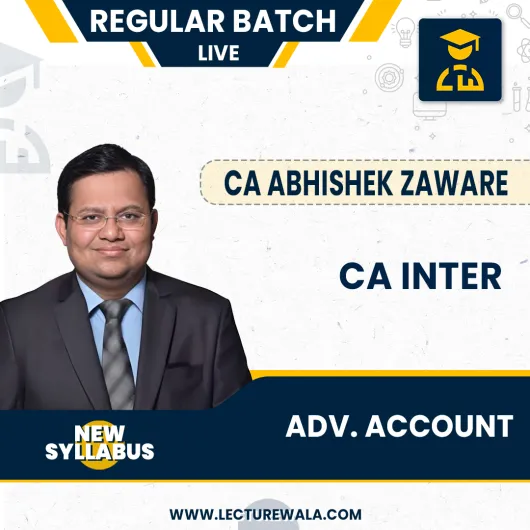 CA INTER ADV ACCOUNT LIVE STREAMING BY CA ABHISHEK ZAWARE