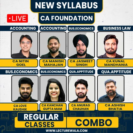 CA Foundation Sampurna Pro (All Subject Combo) For Jan / May 2026 By CA Wallah 