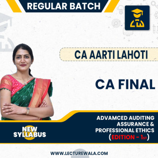 CA Final Audit New Syllabus Edition- 1 By CA Aarti Lahoti : Online Study Material CA Final Audit New Syllabus Edition- 1 By CA Aarti Lahoti : Online Study Material