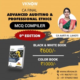 CA Final Audit MCQ Compiler Book Module-III 9th edition: Study Material By CA Aarti Lahoti.