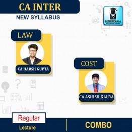CA Inter  Cost + Law Combo Regular Course by Ca Ashish Kalra & CA Harsh Gupta : Online Classes