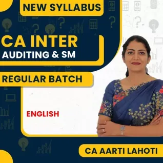 CA Aarti Lahoti Auditing & SM COMBO Regular Online Classes In English For CA Inter: Google/ Pendrive Online Classes. CA Aarti Lahoti Auditing & SM COMBO Regular Online Classes In English For CA Inter: Google/ Pendrive Online Classes.