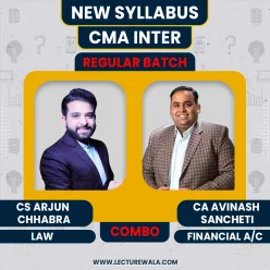 CS Arjun Chhabra, CA Avinash Sancheti LAW & Financial Accounting Regular Combo Batch for CMA Inter : online class