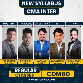 CMA Inter Grp 1 Combo - Law &amp; FA &amp; Taxation &amp; Costing Regular Batch By Arjun Chhabra Tutorial