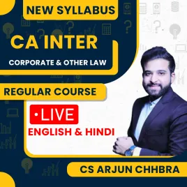CS LLM Arjun Chhabra Corporate & Other Laws Regular Online Classes For CA Inter : Live / Online Classes. CS LLM Arjun Chhabra Corporate & Other Laws Regular Online Classes For CA Inter : Live / Online Classes.