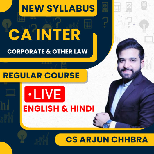 CS LLM Arjun Chhabra Corporate & Other Laws Regular Online Classes For CA Inter : Live / Online Classes. CS LLM Arjun Chhabra Corporate & Other Laws Regular Online Classes For CA Inter : Live / Online Classes.