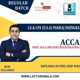 ACCA Diploma in IFRS (Dip IFR) (ENGLISH) (Free ACCA DIP IFRS Registration) Full Course Lectures+ Revision Boot Camp + Study Material By CA & CPA (U.S.A) Pankaj Dhingra (For Dec 2021, June 2022)