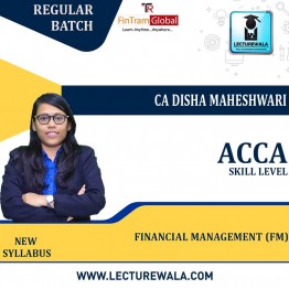 ACCA Skill Level Financial Management (FM) (ENGLISH) Full Course Lectures+ Revision Boot Camp + Study Material By CA Disha Maheshwari(For  June 2022)