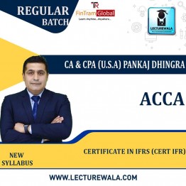 ACCA Certificate in IFRS (Cert IFR) (ENGLISH)Full Course Lectures+ Revision Boot Camp + Study Material By CA & CPA (U.S.A) Pankaj Dhingra (ForDec 2022 & June 2023)