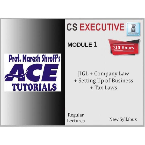 CS Executive Module 1st Combo Regular Course :By Ace Tutorial : Online Classes 