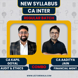 CA Aaditya Jain FM & CA Kapil Goyal Audit Regular Online Classes For CA Inter: Online Classes CA Aaditya Jain FM & CA Kapil Goyal Audit Regular Online Classes For CA Inter: Online Classes
