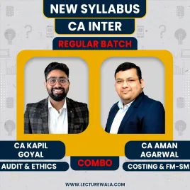 CA Aman Agarwal Cost-FM-SM &amp; CA Kapil Goyal Audit Combo Regular Live Classes For CA Inter: Google Drive &amp; Pen drive Classes