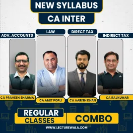 CA Inter New Syllabus Group - 1 Combo Regular Classes By CA Parveen Sharma, CA Aarish khan, CA Amit Popli And CA RajKumar CA Inter New Syllabus Group - 1 Combo Regular Classes By CA Parveen Sharma, CA Aarish khan, CA Amit Popli And CA RajKumar