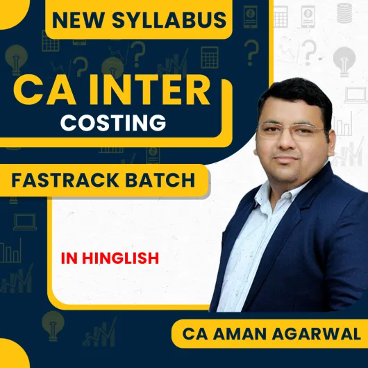 CA Aman Agarwal Costing Fastrack Online Classes For CA Inter: Pen Drive & Google Drive Classes