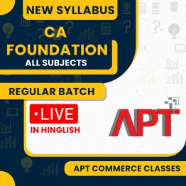 APT Commerce Classes All Subject Regular Live Online Classes For CA Foundation 